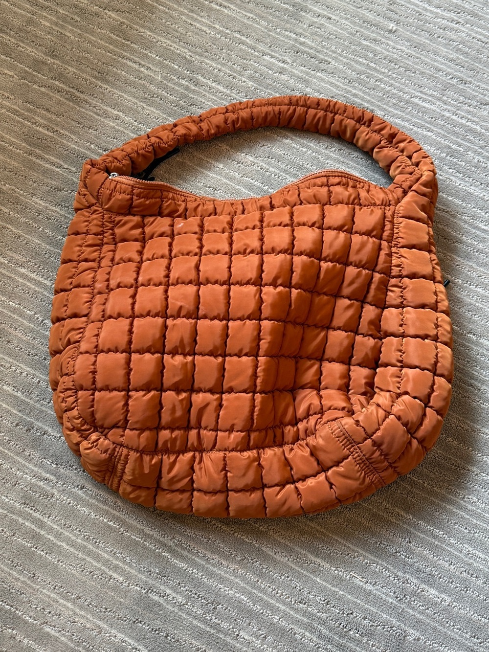 Free People Quilted Carryall in Rust - Picture 2 of 4